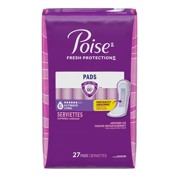 Toallas Nocturnas para Incontinencia Absorción Suprema Largas Poise
