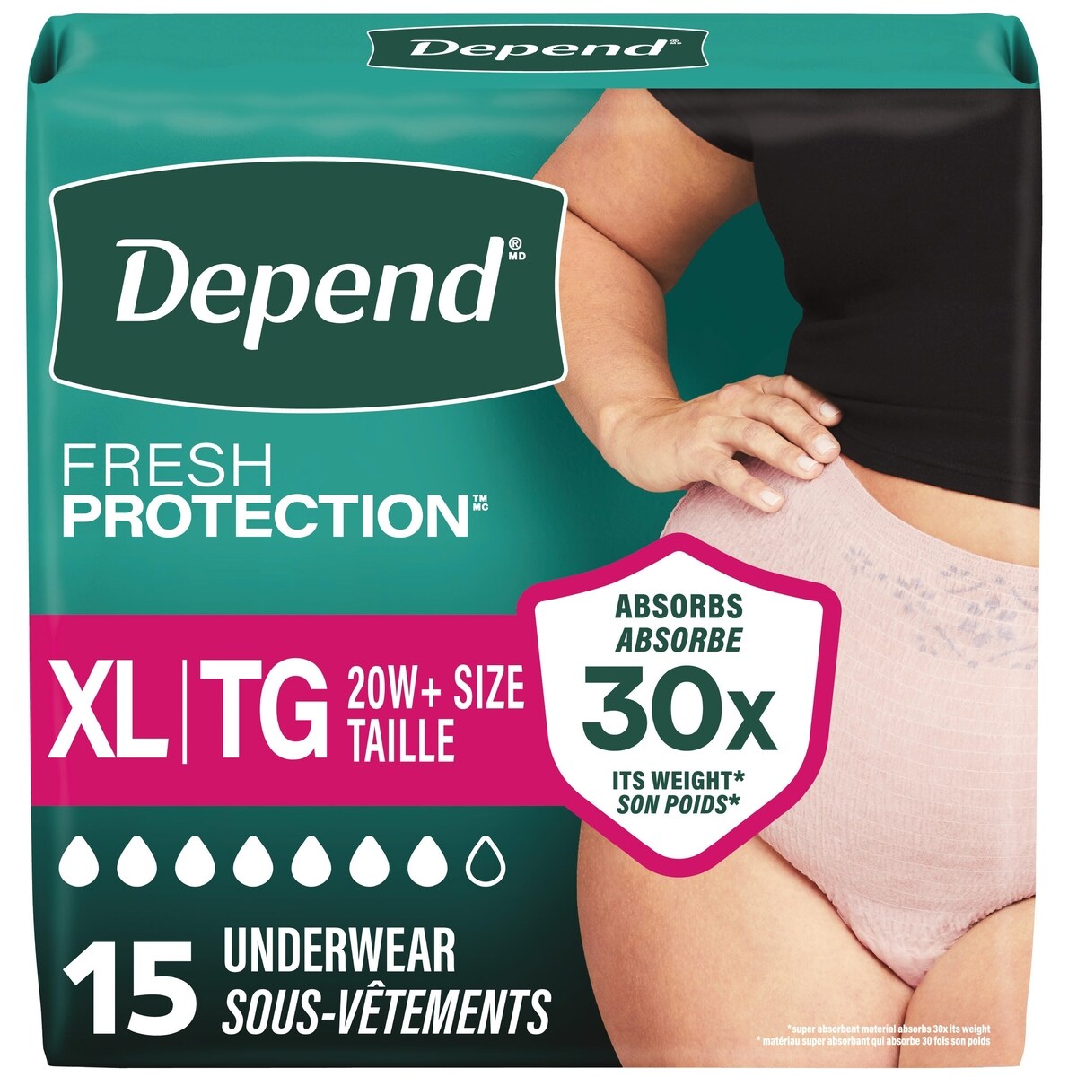 Incontinencia Ropa Interior Fresh Protection Depend