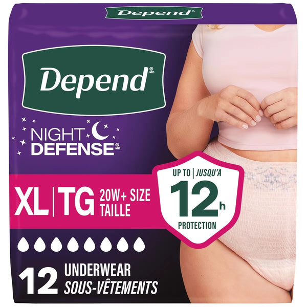 Ropa Interior para Incontinencia Nocturna Mujer Talla G Depend