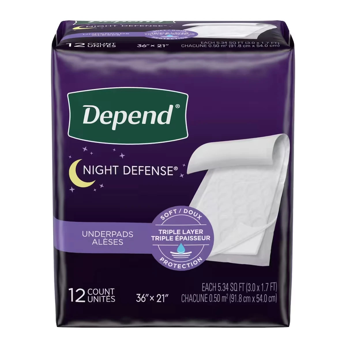 Protectores de Cama para Incontinencia Absorción Nocturna Depend