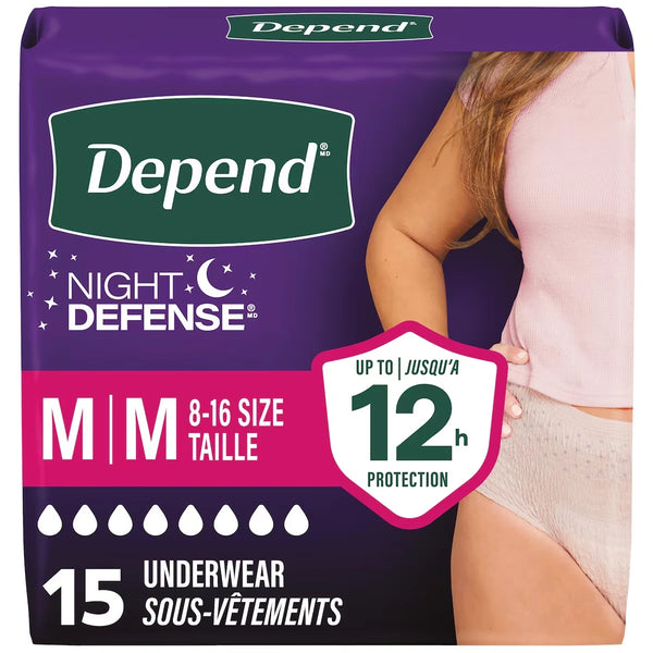 Ropa Interior Incontinencia Night Defense Talla M Depend
