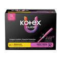Tampones Compactos Click Absorción Regular 32 un Kotex