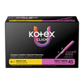 Tampones Compactos Click Absorción Regular 45 un Kotex