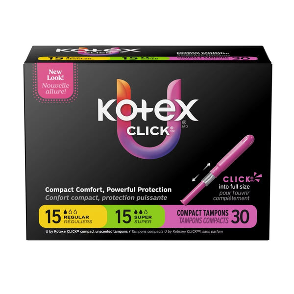 Tampones Compactos Click Kotex