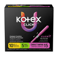 Tampones Compactos Click Kotex