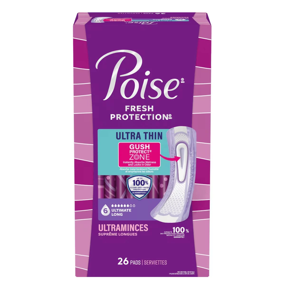 Toallas para Incontinencia Ultradelgadas Poise
