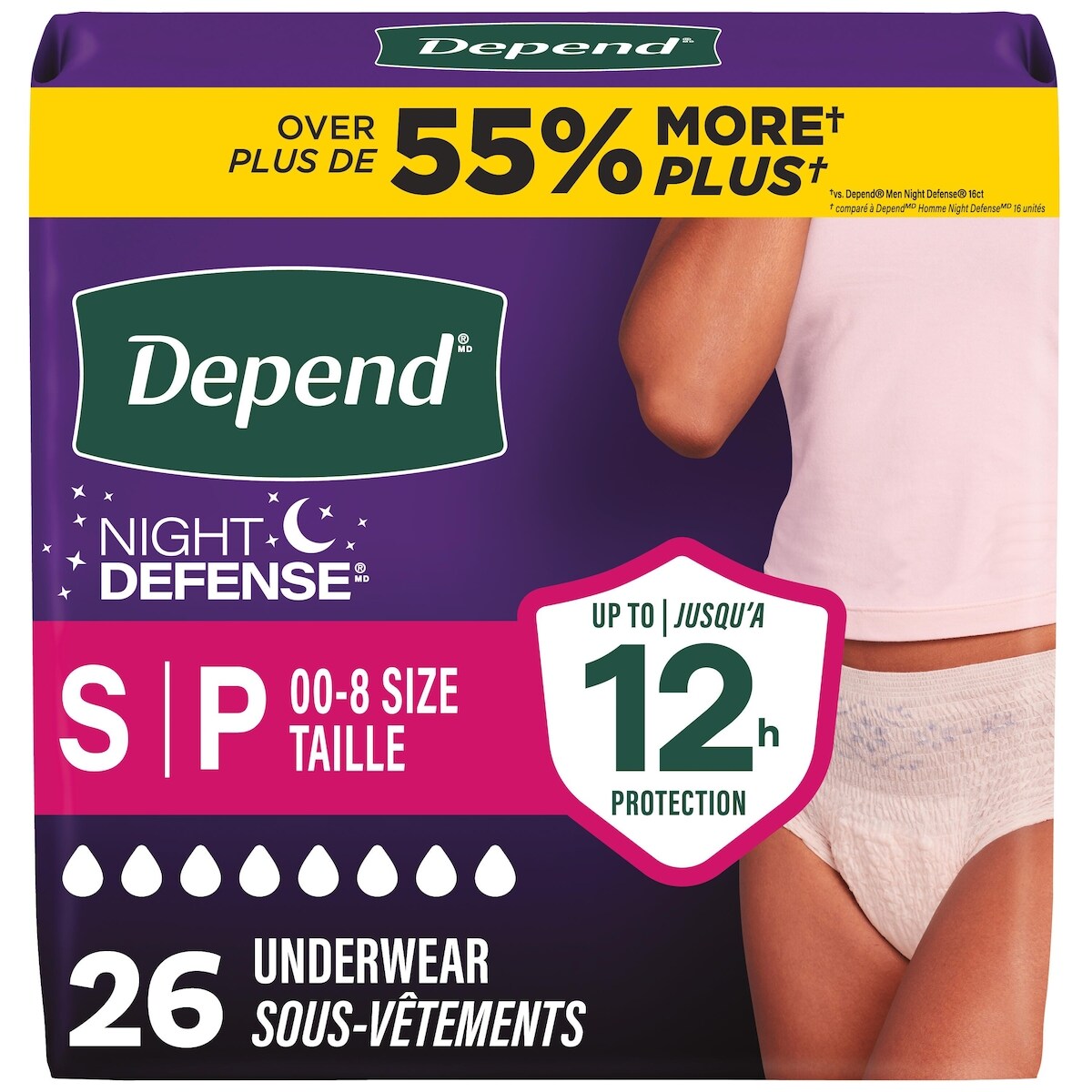 Ropa Interior para Incontinencia de Adultos Night Depend
