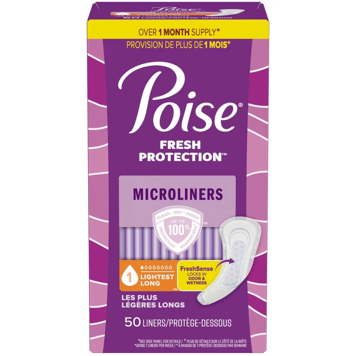 Incontinencia Protectores Diarios Micro Poise