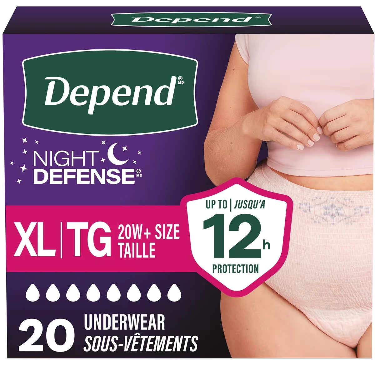 Ropa Interior para Incontinencia de Adultos Night Depend