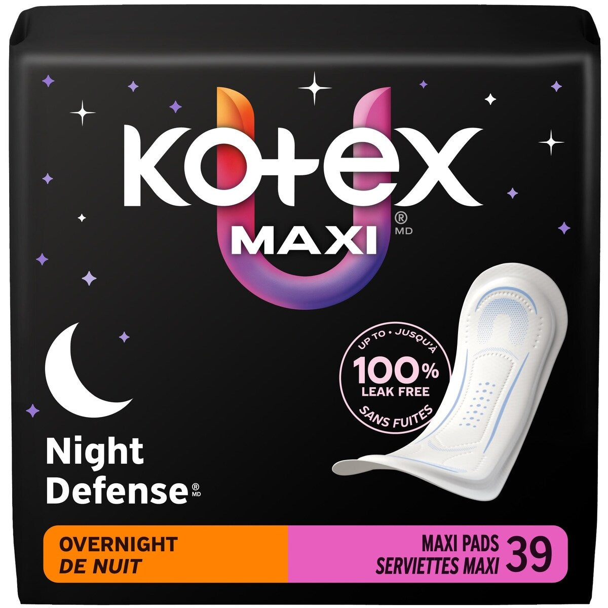 Toallas Higiénicas Maxi de Noche Kotex