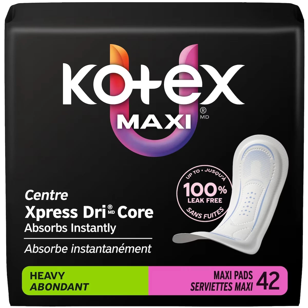 Toallas Higiénicas Maxi Absorción Alta Kotex