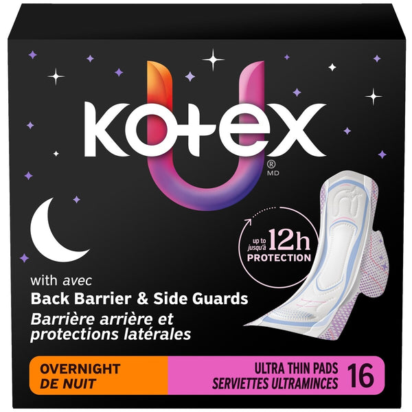 Toallas Higiénicas Ultrafinas Nocturnas con Alas Kotex