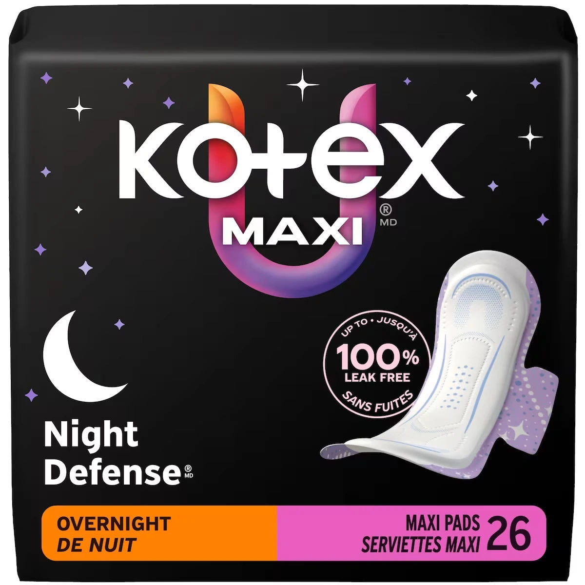 Toallas Higiénicas Maxi Nocturnas con Alas Kotex