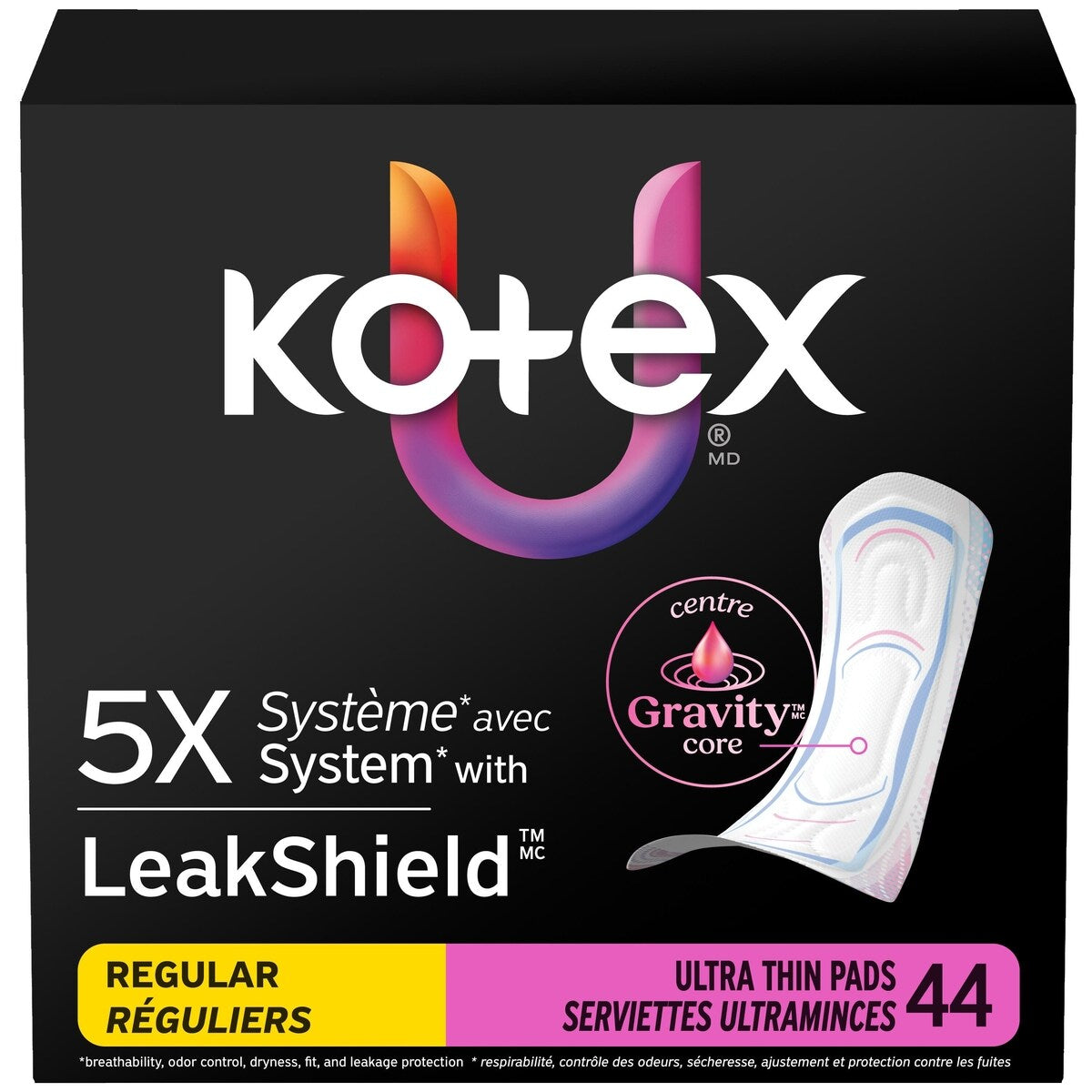 Toallas Higiénicas Ultrafinas Absorción Regular Kotex