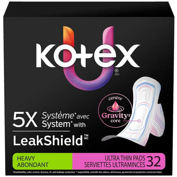 Toallas Higiénicas Ultrafinas con Alas Absorción Alta Kotex