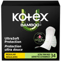 Toallas Higiénicas Ultrafinas Bambú con Alas Absorción Kotex