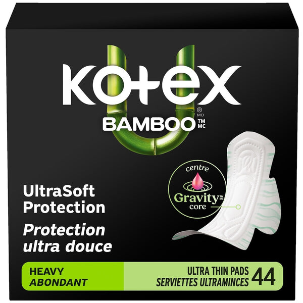 Toallas Higiénicas Ultrafinas Bambú con Alas Absorción Alta Kotex
