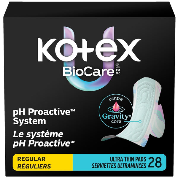 Toallas Higiénicas Ultrafinas BioCare con Alas Absorción Kotex