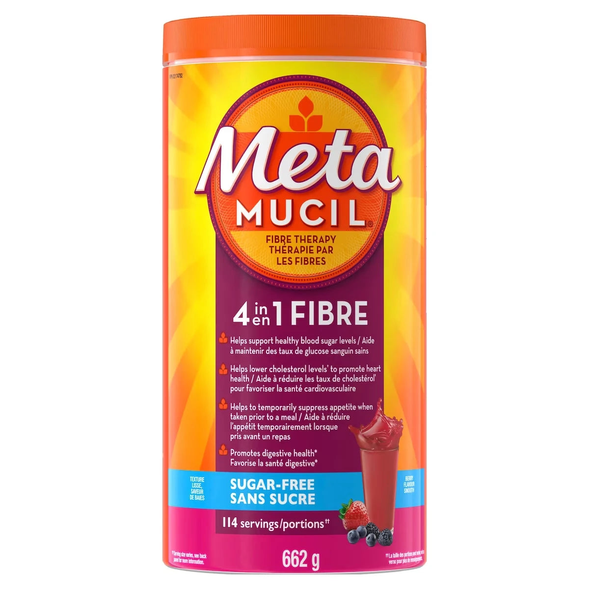 Fibra en Polvo MultiSalud 3 en 1 660 g Metamucil