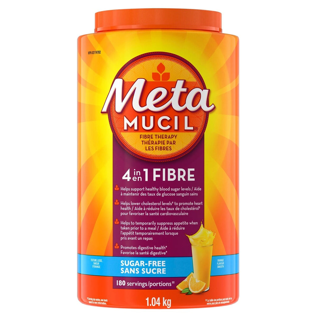 Fibra en Polvo 3 en 1 sin Azúcar Naranja 1,04 kg Metamucil