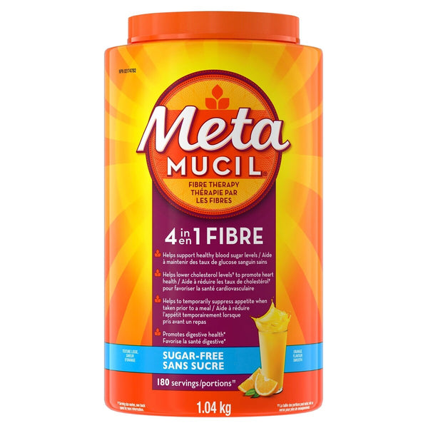 Fibra en Polvo 3 en 1 sin Azúcar Naranja 1,04 kg Metamucil