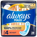 Toallas Higiénicas Maxi con Alas Always