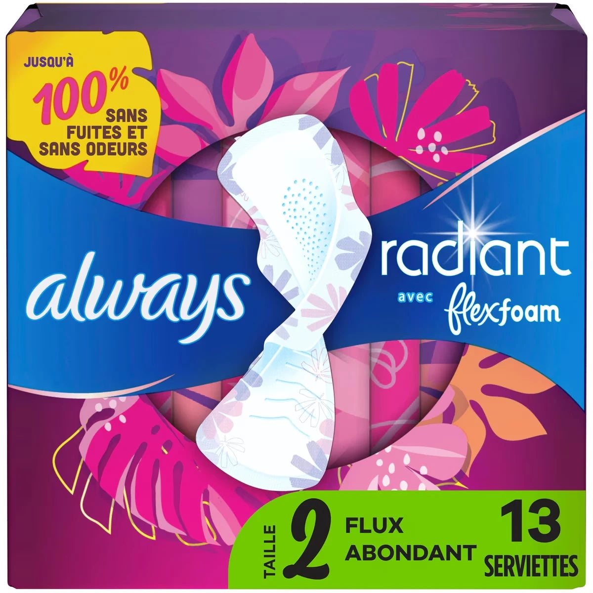 Toallas Higiénicas Radiant Absorción Muy Abundante Always
