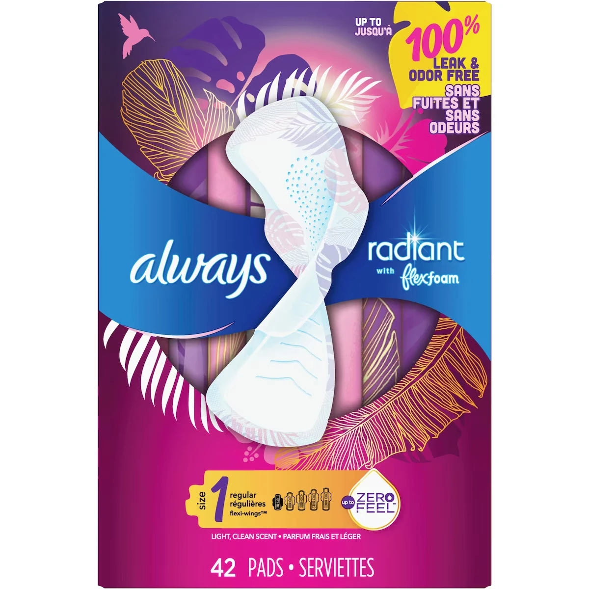 Toallas Higiénicas Radiant FlexFoam Always