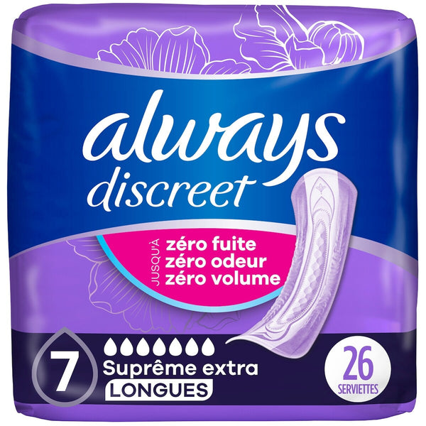 Toallas para Incontinencia y Posparto Mujer Discreet Always