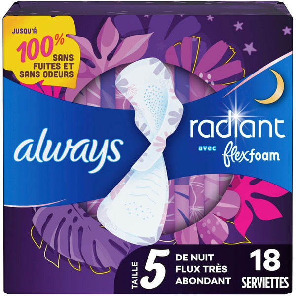 Toallas Higiénicas Radiant FlexFoam Always