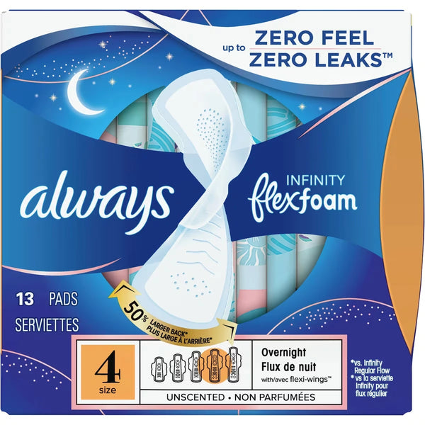Toallas Higiénicas Infinity FlexFoam para Mujer Always