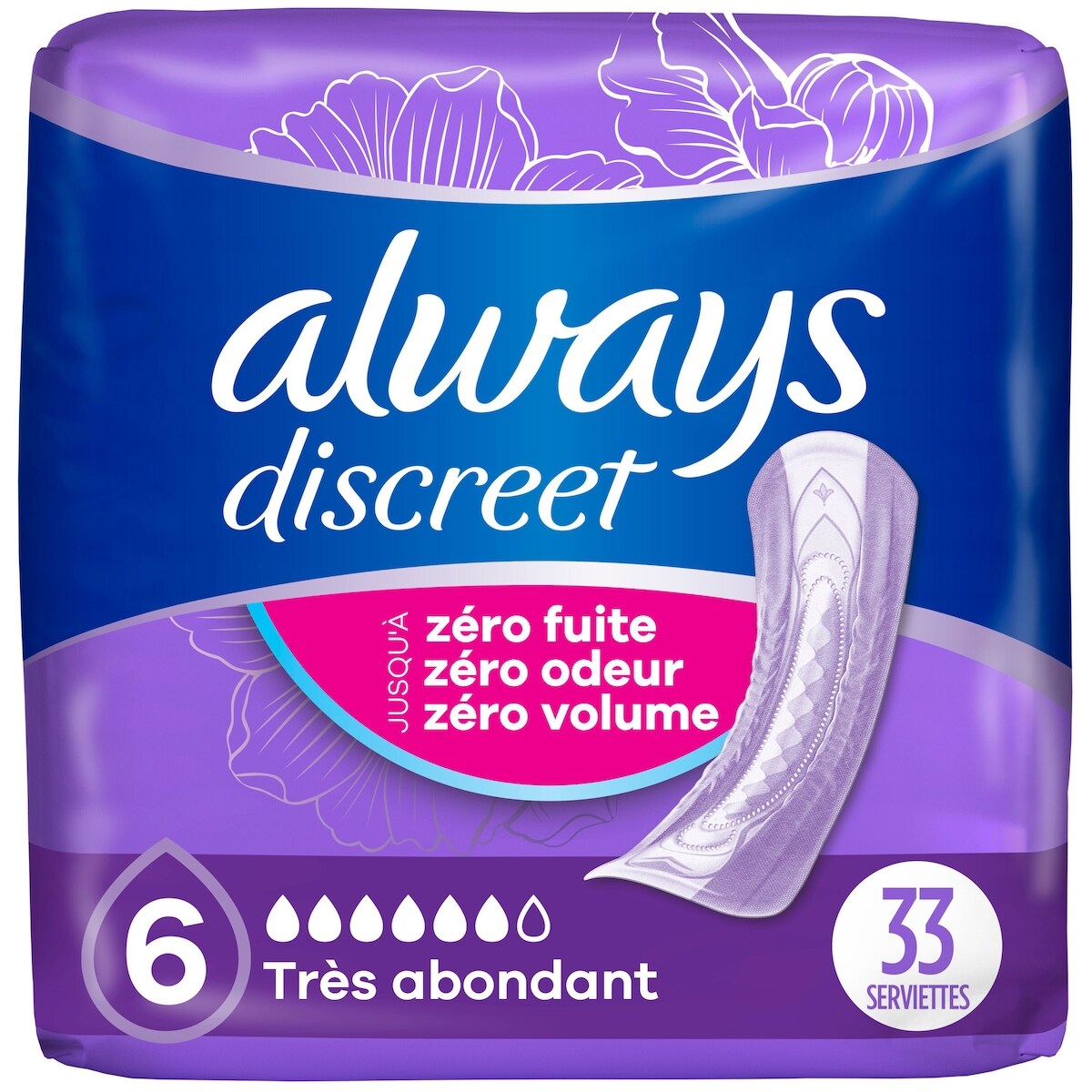 Toallas para Incontinencia y Posparto Always