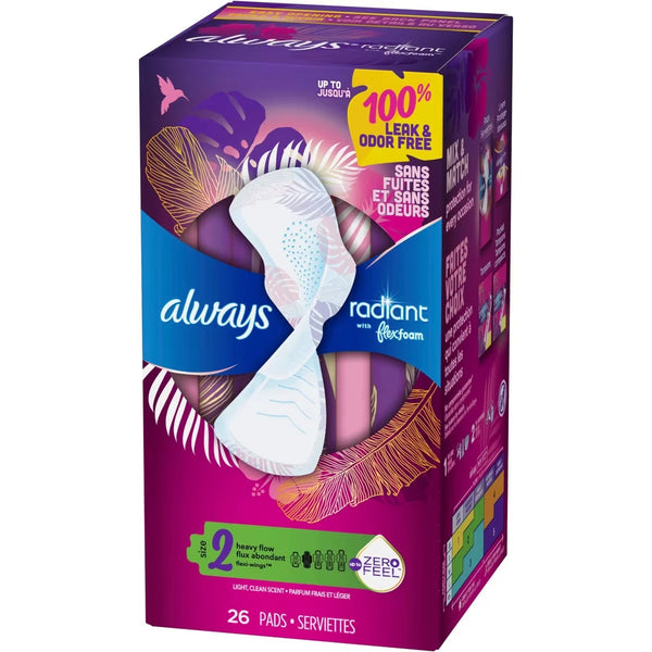 Toallas Higiénicas Radiant FlexFoam Always