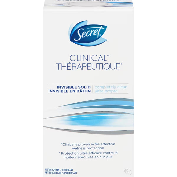 Antitranspirante y Desodorante en Barra Invisible 45 g Secret