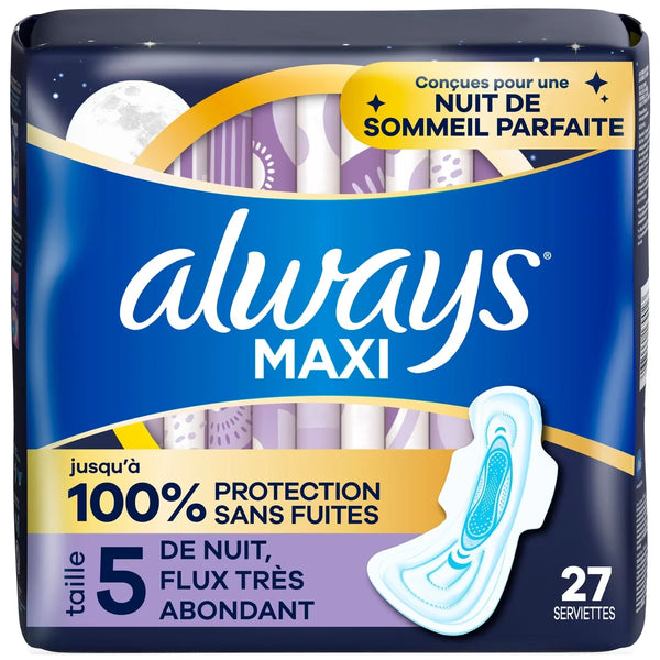 Toallas Higiénicas Maxi con Alas Always