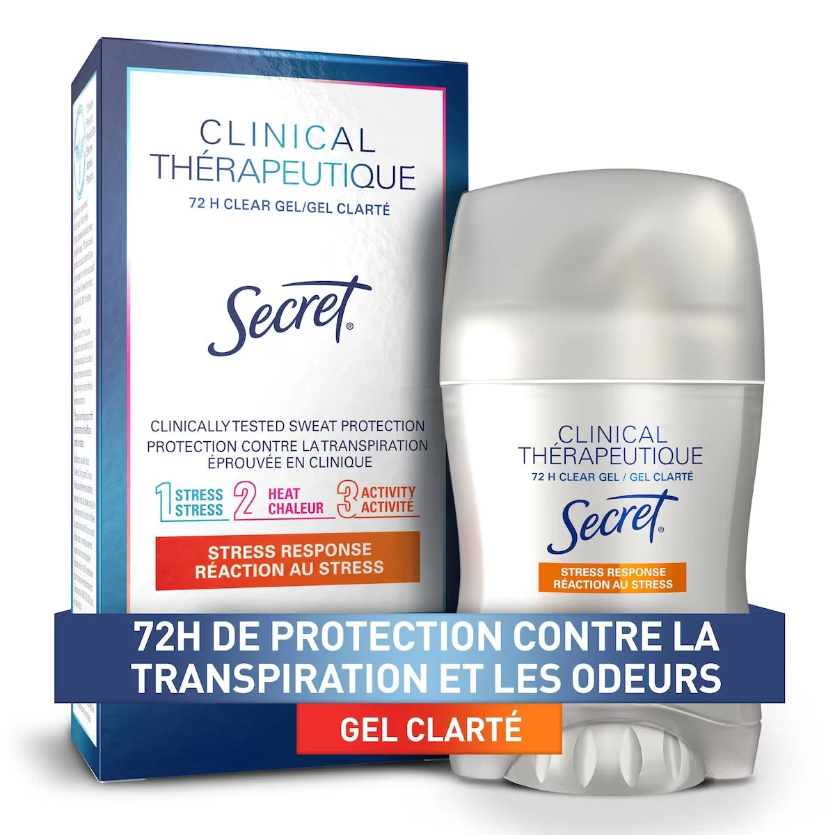 Antitranspirante y Desodorante Gel Transparente Terapéutico Secret