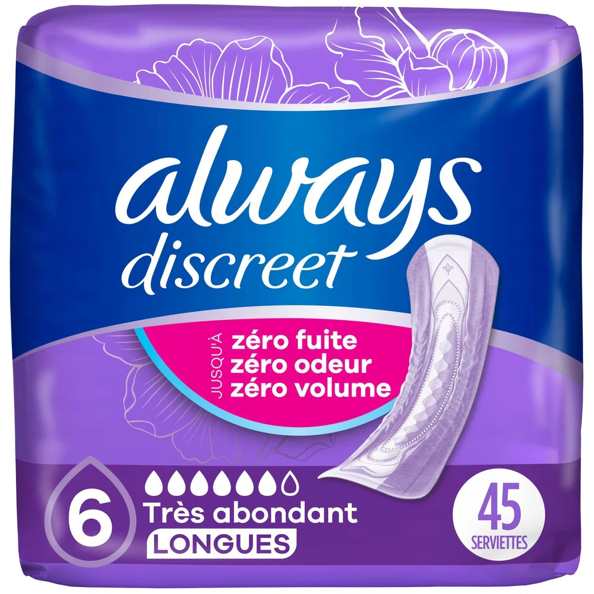 Toallas para Incontinencia y Posparto Discreet Always
