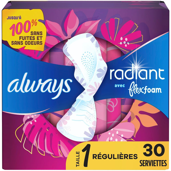 Toallas Higiénicas Radiant FlexFoam Always