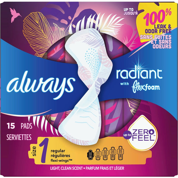Toallas Higiénicas Radiant FlexFoam Always