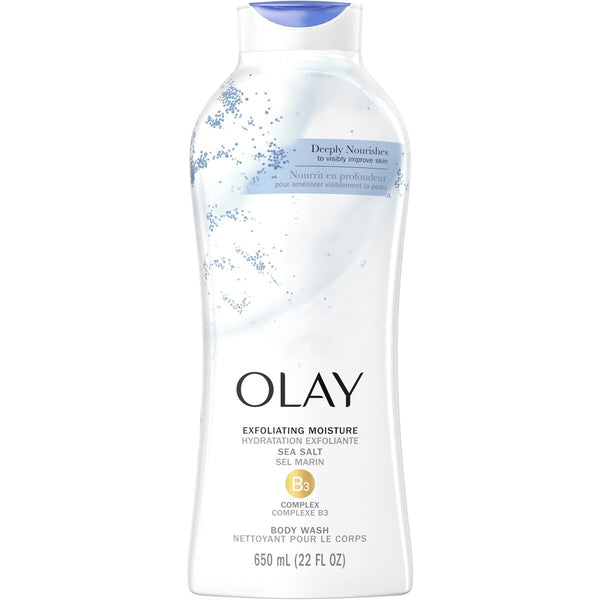 Gel de Ducha Limpiador para el Cuerpo Exfoliante con Sales Marinas Olay