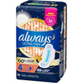 Toallas Higiénicas Ultradelgadas Nocturnas con Alas Always