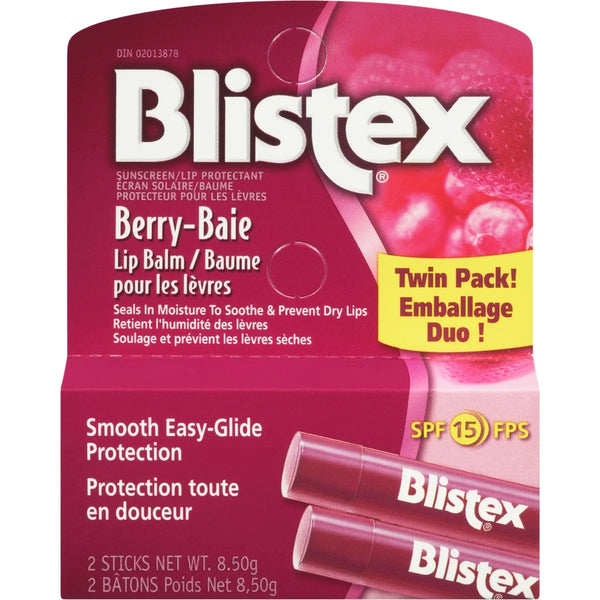 Bálsamo Labial de Bayas 2 unidades Blistex
