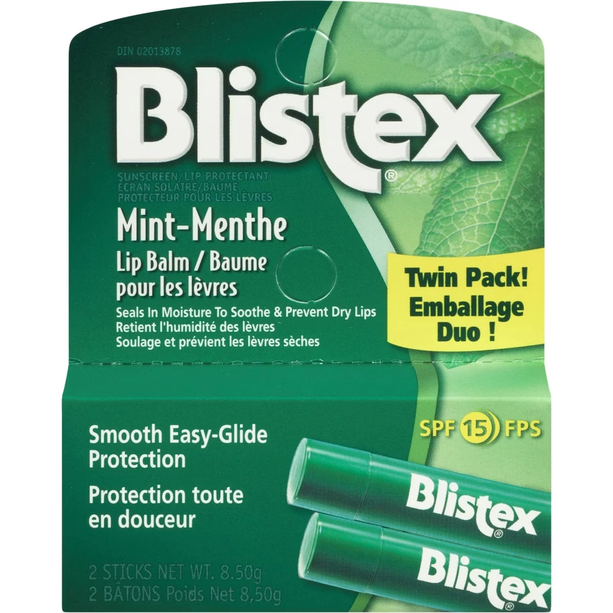 Menta Bálsamo Labial 2-PK Blistex