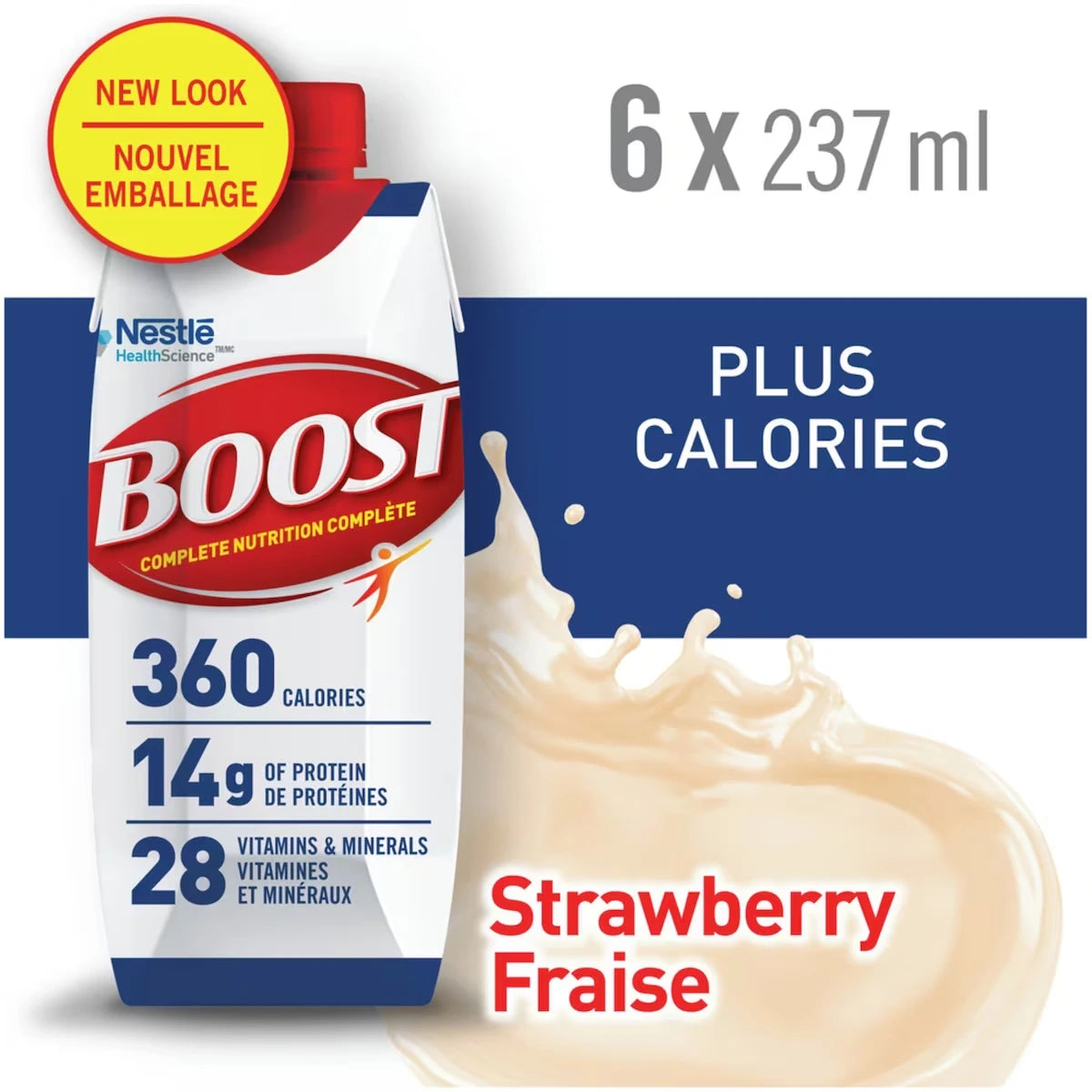 Bebida Nutricional Plus Calorías Frutilla 237 ml Boost