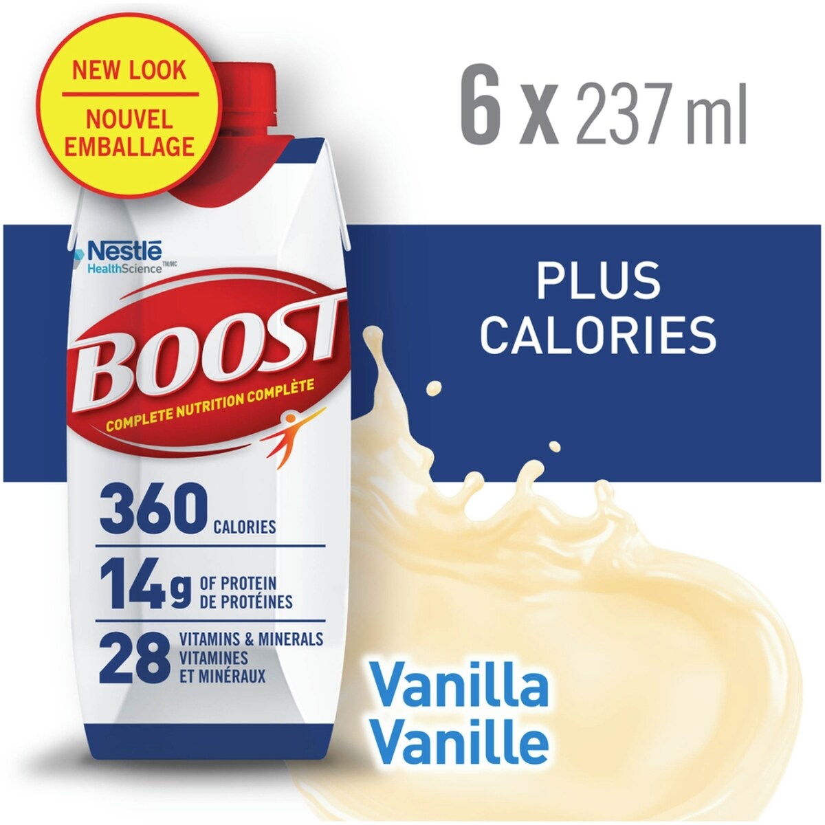 Bebida Nutricional Plus Calorías Vainilla 237 ml Boost