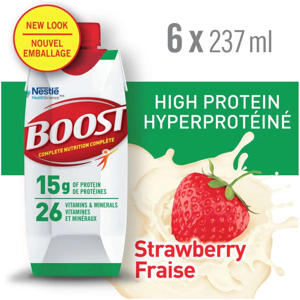 Sustituto de Comida Hiperproteico Frutilla 6 x 237 ml Boost