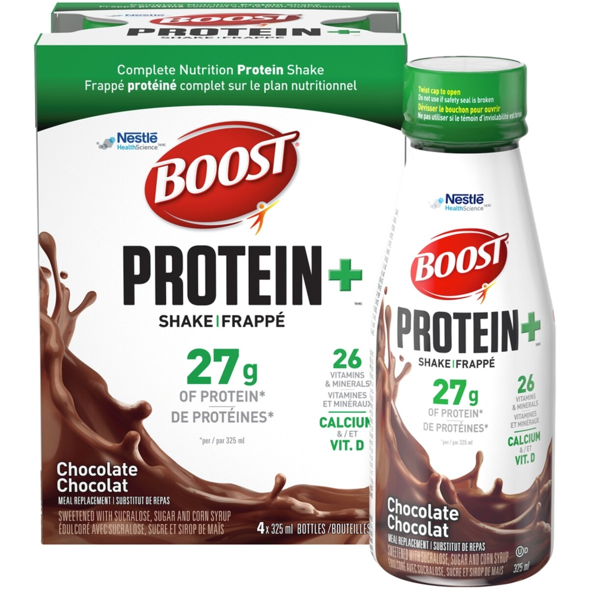 Batido Proteico Sustituto de Comida 4 x 325 ml Boost