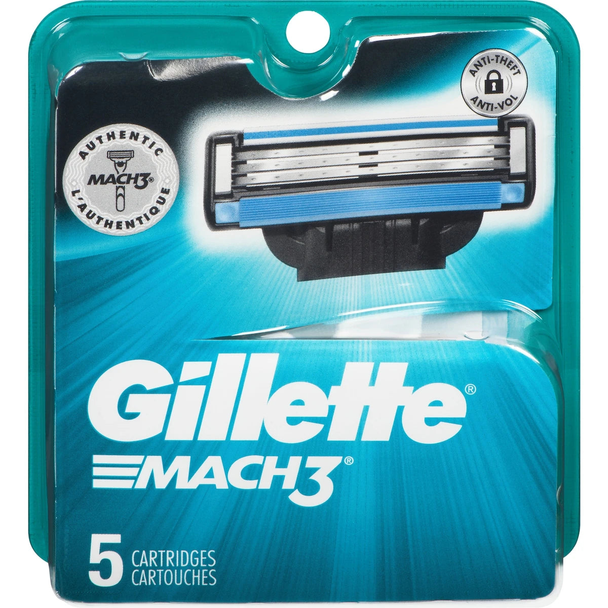 Cartuchos de Repuesto Mach3 para Hombre 5 un Gillette