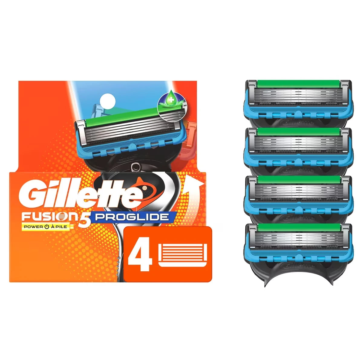 Cartuchos de Afeitar Fusion5 ProGlide Power para Hombre Gillette