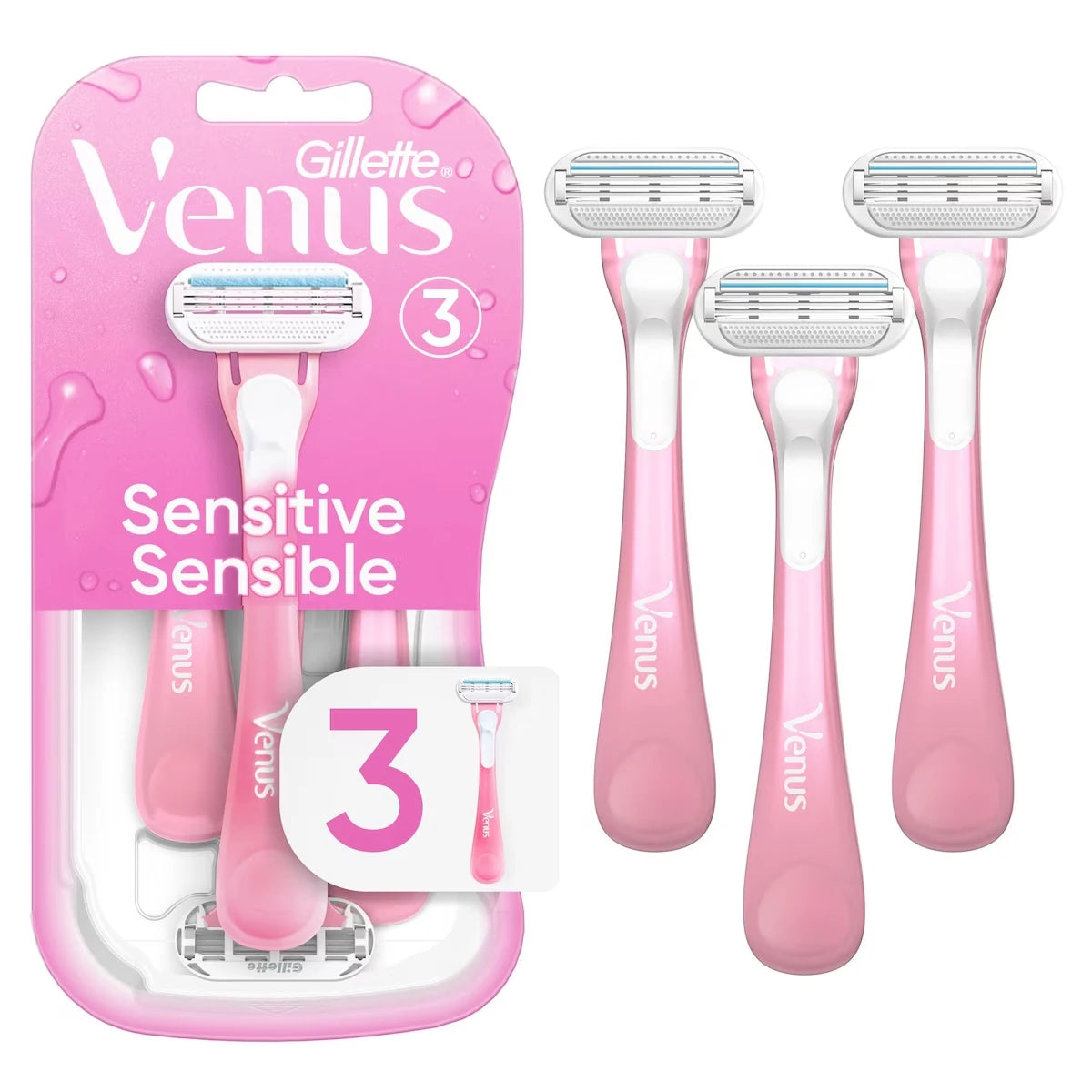 Afeitadoras Desechables para Mujer Gillette Sensitive Pack Venus